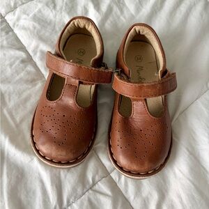 Brown Leather Mini Boden Mary Jane Shoes